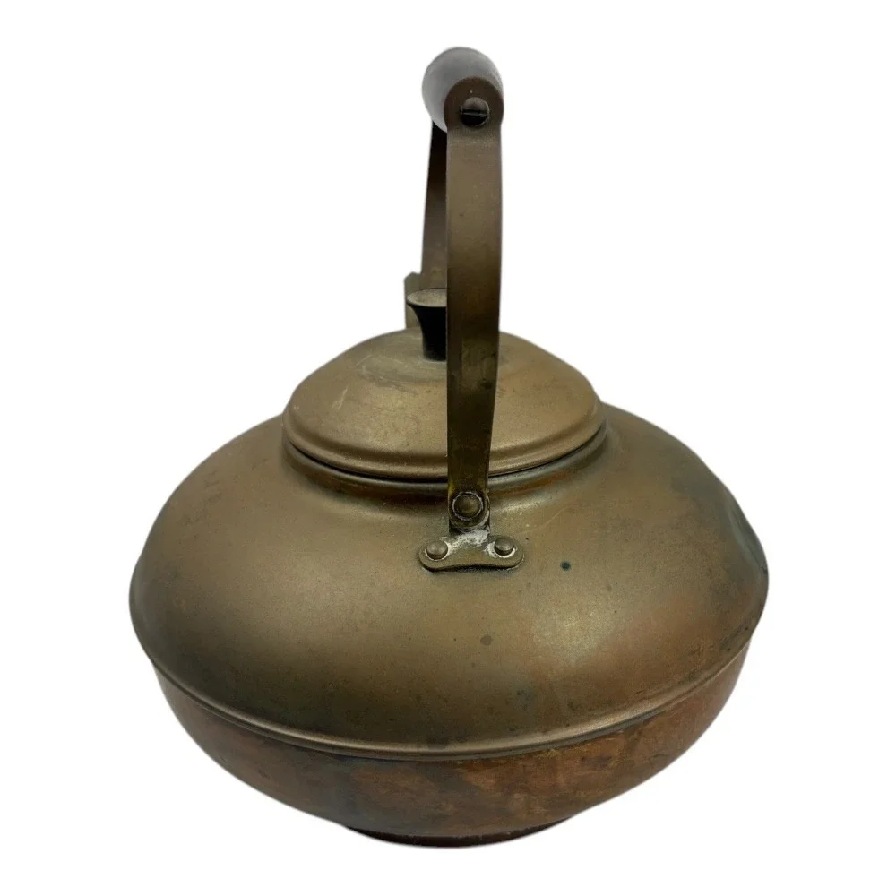 Vintage Copper Teapot with Black Handle – Made in Portugal Rustic Kettle‎